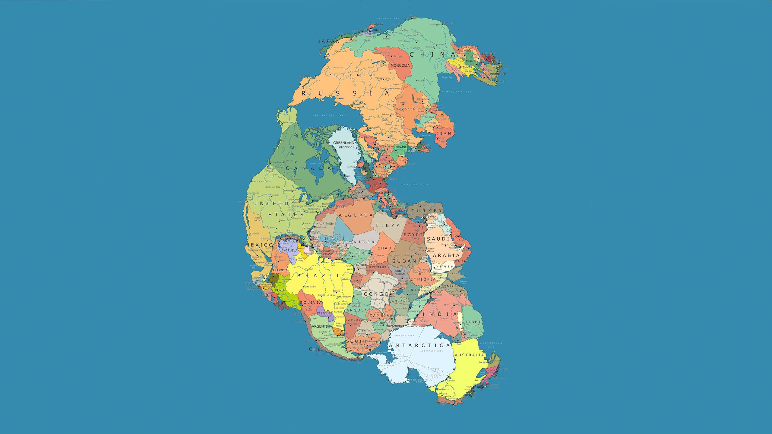Интересна карта на Света
