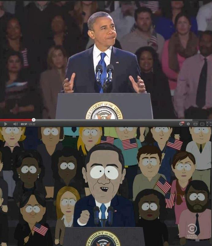 Обама в South Park