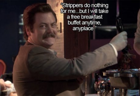 Ron Swanson за Шведската маса