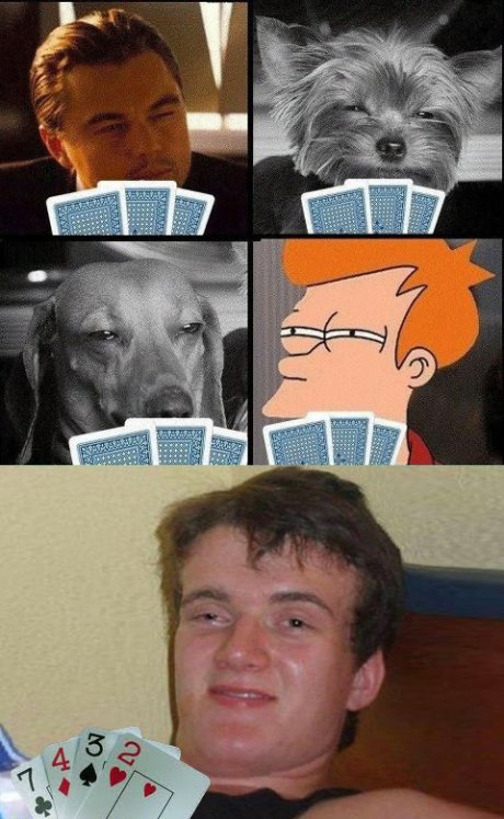 Poker face