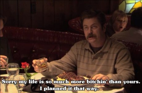 Ron Swanson за живота