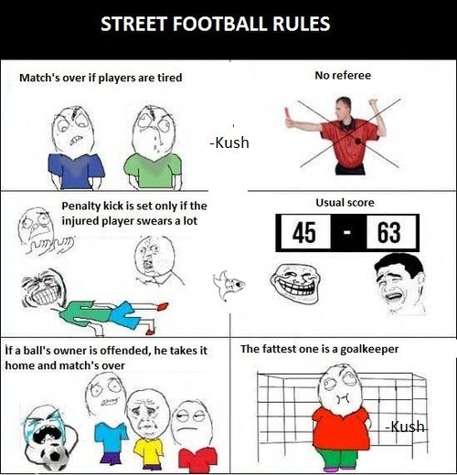 Правилата на уличния футбол