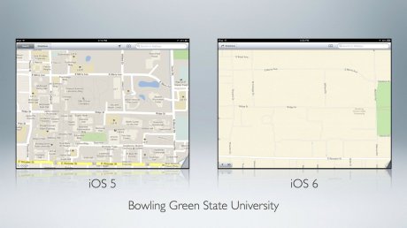 Google maps срещу Apple maps в една картинка