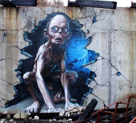 Smeagol street art