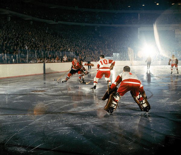 Уникална снимка Чикаго срещу Детройт 1966г.