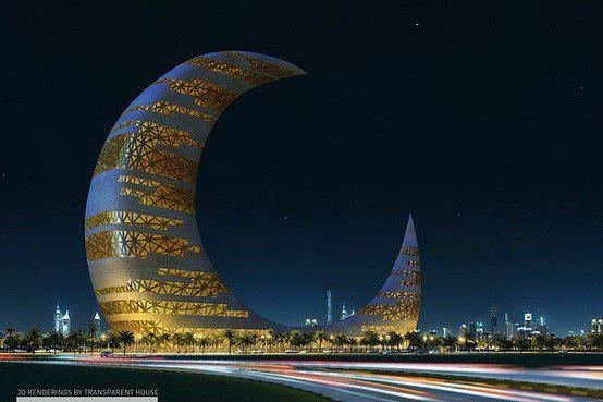 Кулата на полумесец в Дубай