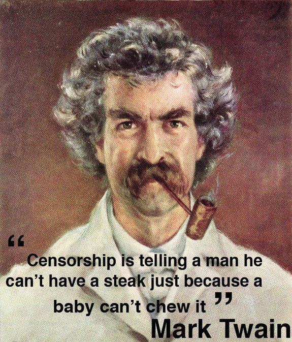 Марк Твен за цензурата