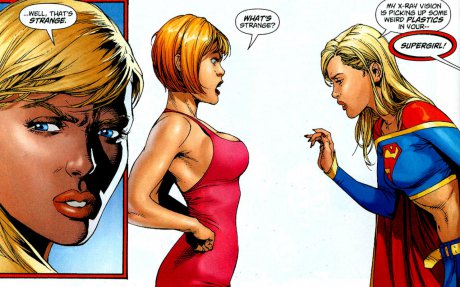 Рентген визията на Supergirl засича нещо