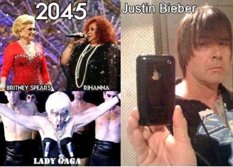 Сегашните звезди през 2045г.