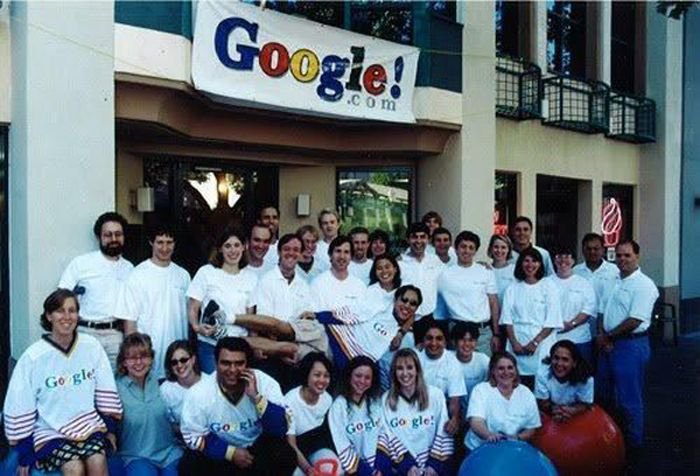 Екипът на Google в самото начало