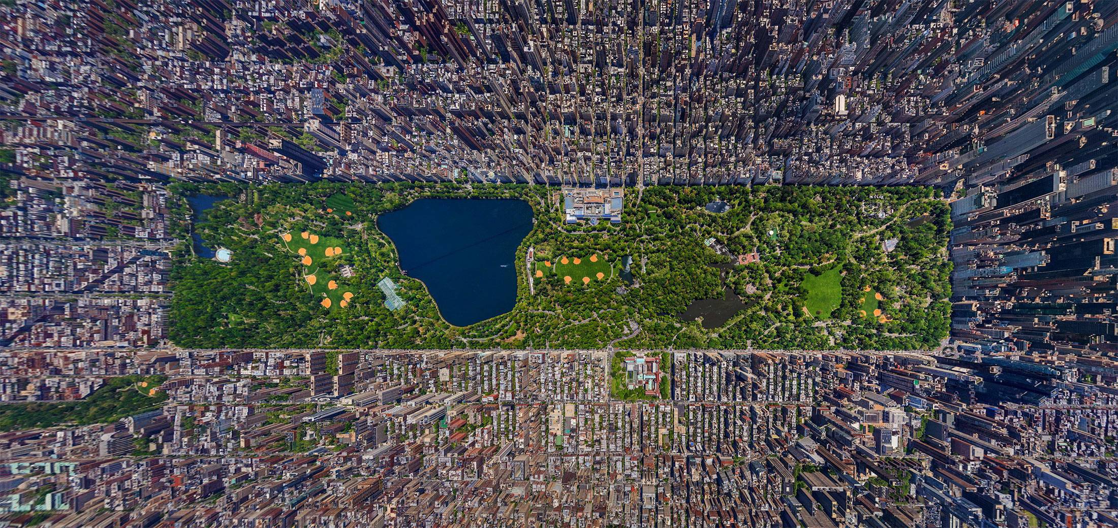 Уникална снимка! Манхатън от високо!