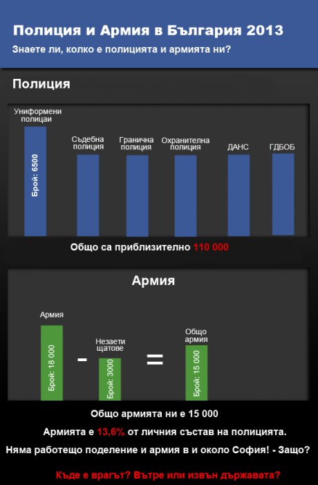 Полиция и армия в България 2013